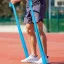 3 db jóga ellenállás szalag készlet, TPE elasztikus szalagok 4 ellenállási szinttel, sport gyakorlati felszerelések fitneszhez, jóghoz, pilateshez, erősítő edzéshez