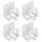 4db Modern Easy Install Öntapadó Fém Trapézúmosó Tároló Állvány fehér - 4 db