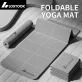   Elveszett Foldable Jóga Szőnyeg, TPE Anyag, Csúszásmentes, Vízálló, Könnyű, Egyszínű, Szürke/Lila/Kék, Jógához, Pilateshez, Fitnesz Edzéshez Kék