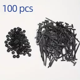   25/50/100db Nagy teherbírású, önzáró nejlon kábelkötők Fekete 100 darab