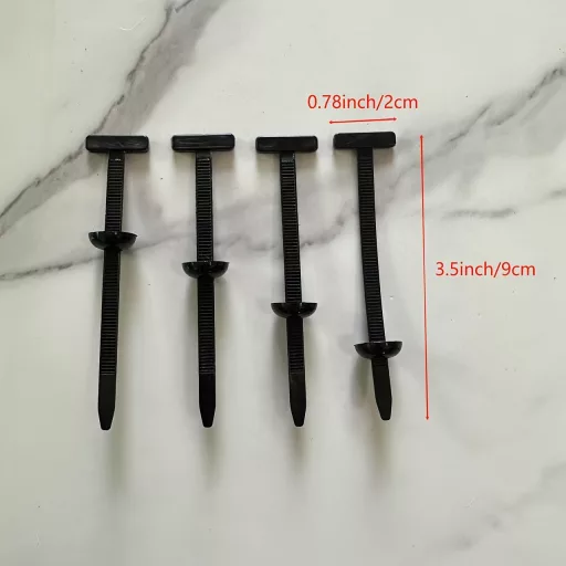 25/50/100db Nagy teherbírású, önzáró nejlon kábelkötők Fekete 100 darab