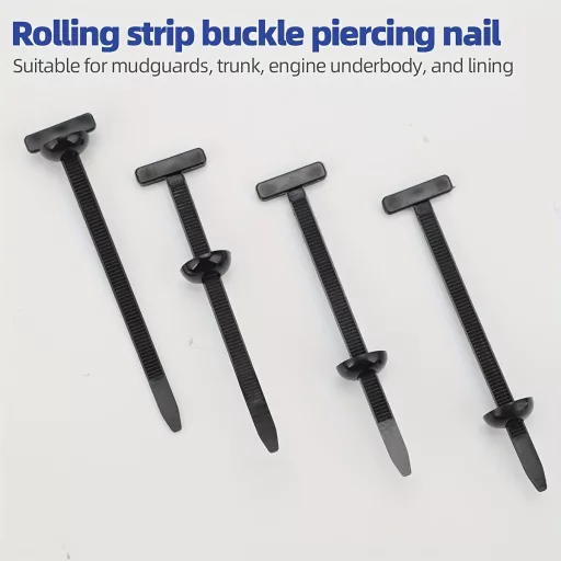 25/50/100db Nagy teherbírású, önzáró nejlon kábelkötők Fekete 100 darab