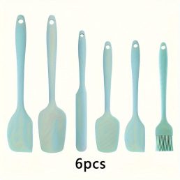   6 darabos Prémium Szilikon Spatula Készlet Nordic Green - 6 db