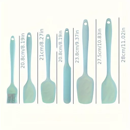 6 darabos Prémium Szilikon Spatula Készlet Nordic Green - 6 db