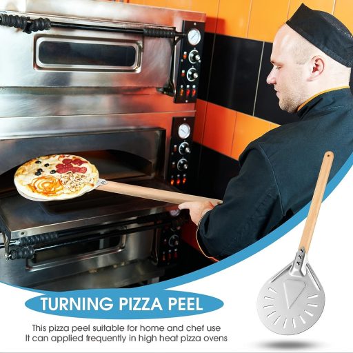 8 hüvelykes kerek alumínium pizza lapát