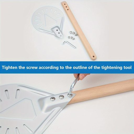 8 hüvelykes kerek alumínium pizza lapát