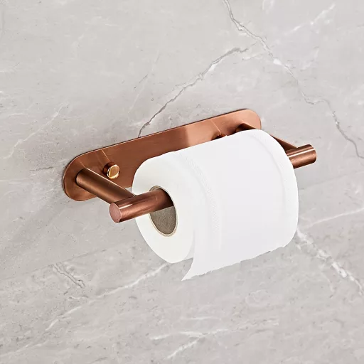 1db Öntapadó Vécépapír Tartó rose golden forgatható wc-papír tartó