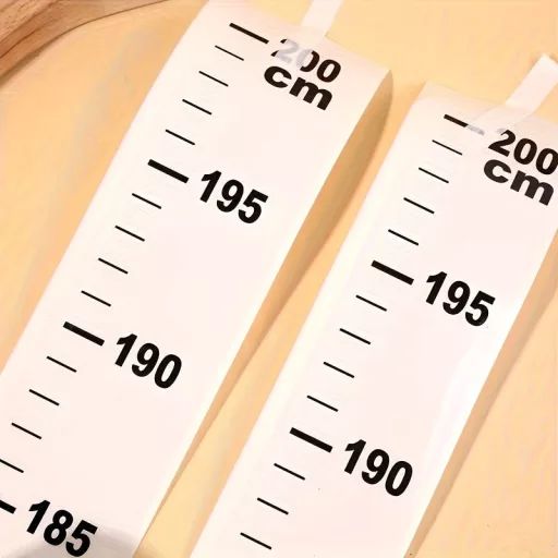 1 Tekercs Öntapadós Magasságmérő Matricák 2 db
