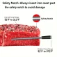   Intelligens vezeték nélküli hús hőmérő vezeték nélküli kapcsolattal - Akár 99,97 méteres hatótávolság, USB-ről tölthető, fém szonda BBQ-hez és sütőhöz Bambusz