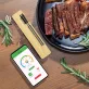   Intelligens vezeték nélküli hús hőmérő vezeték nélküli kapcsolattal - Akár 99,97 méteres hatótávolság, USB-ről tölthető, fém szonda BBQ-hez és sütőhöz Műanyag
