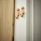   Északi Fa Fürdőszoba Tábla, 16.0cm Férfi és Női WC Ajtóra Szerelhető, Öntapadós Könnyű Telepítés, Japán Stílusú WC Dekoráció Otthonra és Irodába Természetes Szín - Tömör Fa