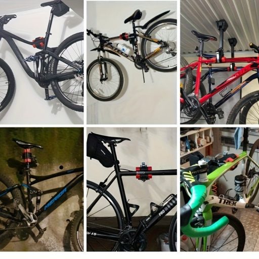 Nagy teherbírású kerékpár falra szerelhető konzol, tartós rozsdamentes acél