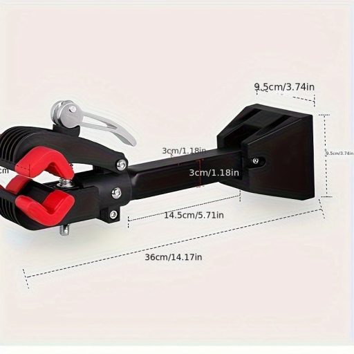 Nagy teherbírású kerékpár falra szerelhető konzol, tartós rozsdamentes acél