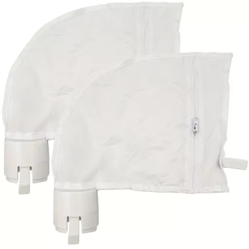 Medence Tisztító Univerzális Csomag Cipzárral a Polaris 280 Medence Tisztítóhoz, Tartós Nylon Hálótasakok Rögzített Pánttal (2db)