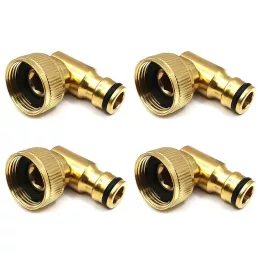   Réz 90°-os csatlakozó, 3/4" menetes, kerti öntöző csőadapter
