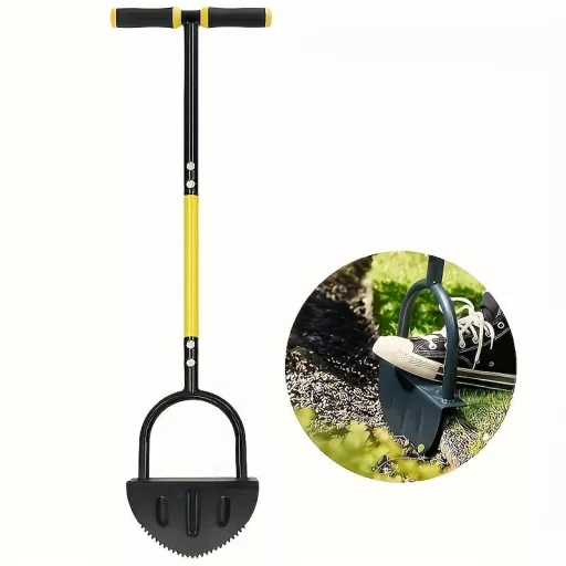 Kézi fűszegélyező lapát – Fogazott penge, ergonomikus markolat, kerti és lépcsővágáshoz