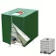 Kültéri IBC tartályfedél – 1000L védőhuzat cipzárral és rögzítőkötéllel (120×100×116 cm)