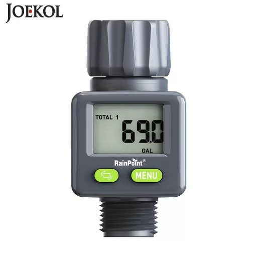 Digitális vízáramlásmérő LCD kijelzővel – 3/4” kerti tömlőhöz