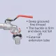   IBC víztartály adapter szórófejjel – 1/2” és 3/4” tömlőcsatlakozóval