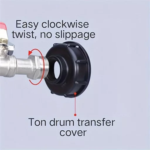 IBC víztartály adapter szórófejjel – 1/2” és 3/4” tömlőcsatlakozóval