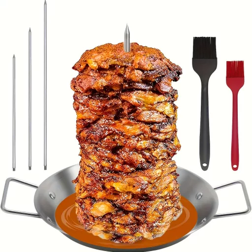 Rozsdamentes Acél Függőleges BBQ Nyárs
