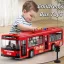 30.48 cm-es piros és kék dupla ajtós busz