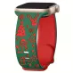 Női Karácsonyi Gravírozott Szilikon Apple Watch Pánt