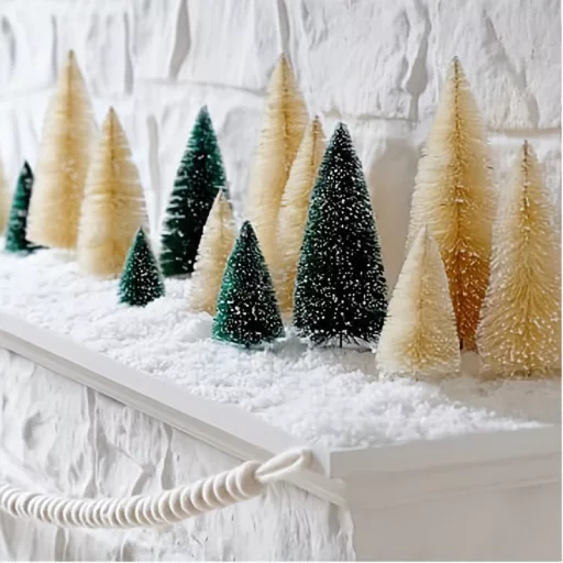12db, Mini karácsonyfa karácsonyi díszek, kis cédrus fenyőfa,