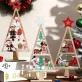   3D fa karácsonyfa díszek mikulással, hóemberrel, rénszarvassal és ünnepi elemekkel