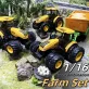 1/24 Méretarányú Sárga Játék Traktor