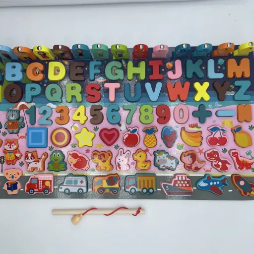 Montessori oktató fa játék