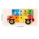 3D-s Montessori fa puzzle játék