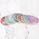   Art Nails kellékek Kerek gyanta achát kő köröm színpaletta gél lakk raklap keverő rajz festék lemez alátét