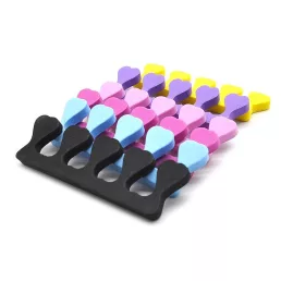   20 db Szív alakú körömdíszítő lábujjleválasztók - Soft Gel UV Beauty Tools professzionális manikűrhöz és pedikűrhöz