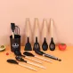   12 darabos Szilikon Spatula Készlet Edényekhez - Tartós, Hőálló Főzőeszközök Ergonomikus Fogantyúkkal, Különböző Színekben