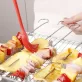   6/12 Darab, Grillnyársak, Rozsdamentes Acél Nyársak BBQ-hoz, Multifunkcionális Fém BBQ Nyársak, Grill Rozsdamentes Acél Nyársak, BBQ Tűpálcák, Szabadtéri Főzés, BBQ Felszerelések