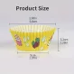   100 db-os kevert cupcake papír - Olajálló papír sütőformák muffinokhoz és cupcake-ekhez, Élelmiszerbiztonságos, vegyes minták konyhai használatra