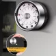   Rozsdamentes Acél Konyhai Időzítő - 60 Perces Mechanikus Visszaszámlálás