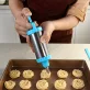   5db / Készlet, Jegesítőpisztoly Készlet, DIY Sütő Torta Eszközök, Rozsdamentes Acél Desszert Dekorátor Csőpisztoly Készlet 3db Cső Jegesedő Fúvókákkal Konyhai Sütő Tészta Szerszámhoz