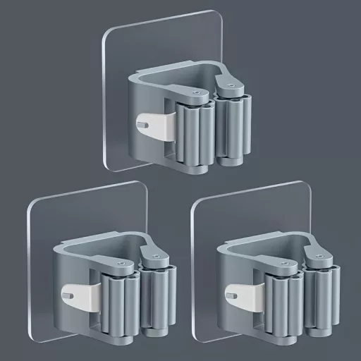 Könnyen Szerelhető Felmosó és Seprű Tartó