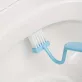Kék V-alakú WC tisztító kefe akasztóhurokkal