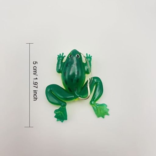 3D puha szilikon békacsali horoggal