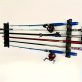   2 db horgászbot tároló állvány, vízszintesen falra szerelhető horgászbottartó