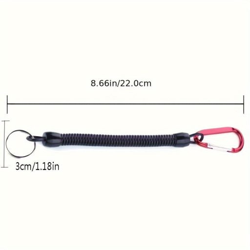 3db Horgász Zsinór, Visszahúzható Tekercses Karabinerrel