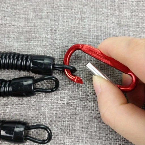 3db Horgász Zsinór, Visszahúzható Tekercses Karabinerrel