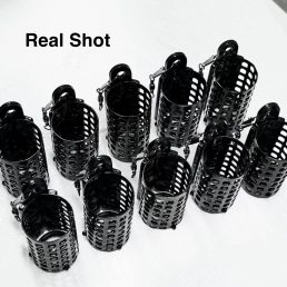   3db fém ponty etető ketrec, horgászcsali tartó és süllyesztő