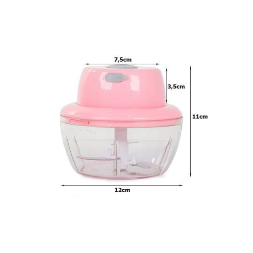 Elektromos Zöldségaprító és Hagymaaprító – USB Tölthető, Rozsdamentes Acél Pengével