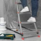   2 db csúszásgátló gumilábak lépcsőkhöz, csere biztonsági fogók hosszabbító létrákhoz, piros 2 db