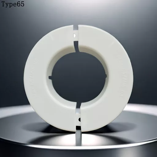 Dekoratív légkondicionáló fali lyukfedő, tömítőfedél és dekoratív gyűrű, fehér, 55/65/75 mm Fehér, 65 mm