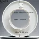   Dekoratív légkondicionáló fali lyukfedő, tömítőfedél és dekoratív gyűrű, fehér, 55/65/75 mm Fehér, 65 mm